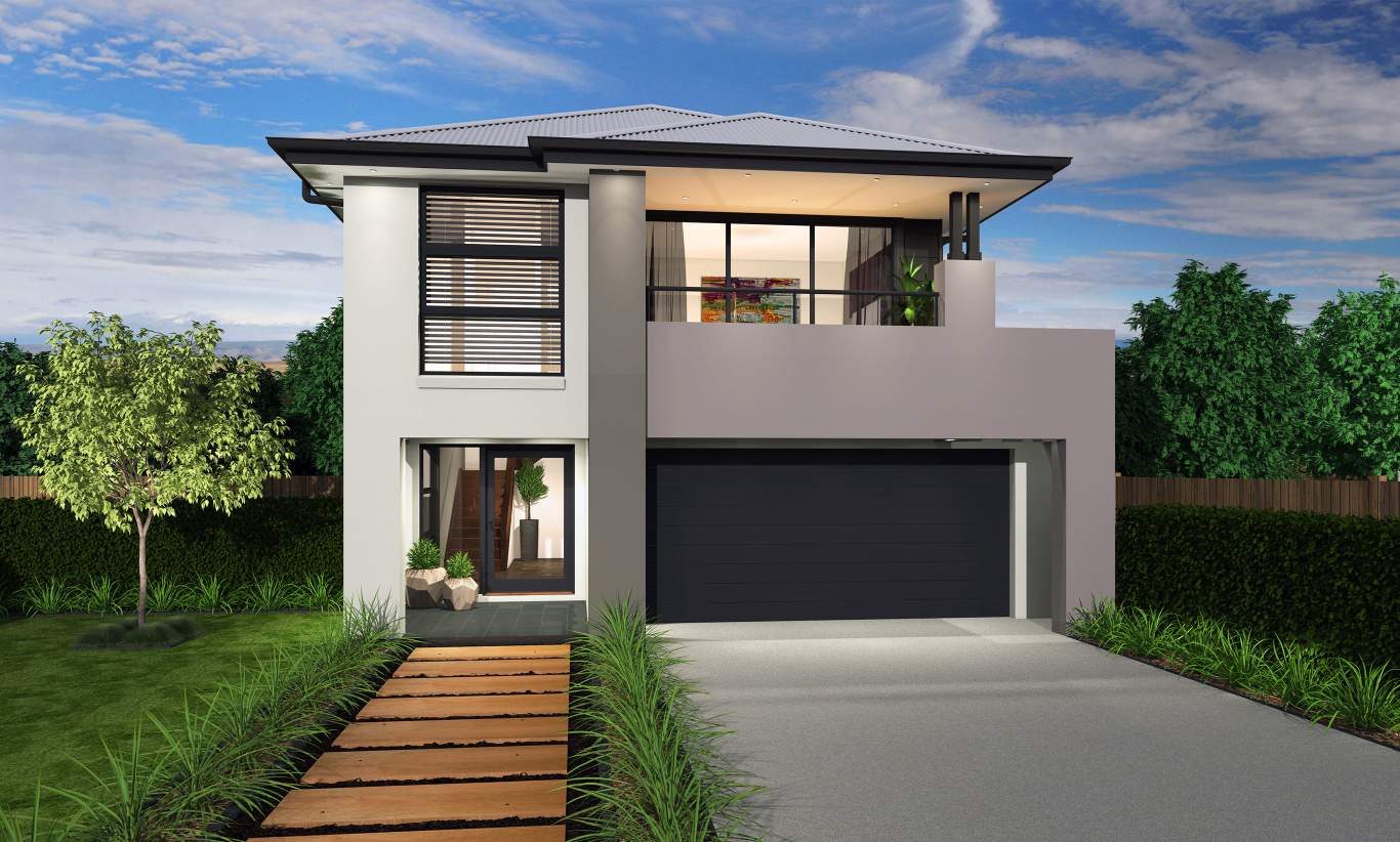 Oregon Facade - Tulloch 31 Oregon Facade - Tulloch 31 - Narrow Block Home - McDonald Jones