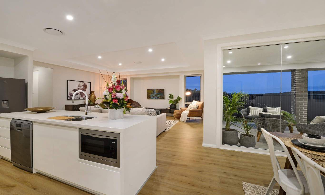 Kitchen, Living, Alfresco, Dining - Portsea Home Design - McDonald Jones