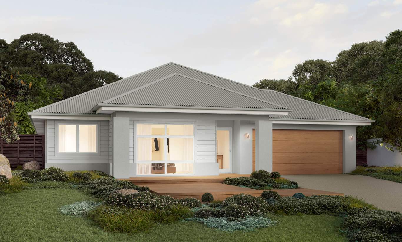 Retreat - Cascade Facade single storey home design retreat cascade facade