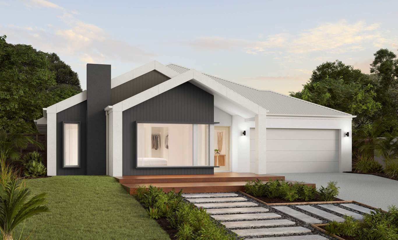 Retreat - Scandi Facade single level home design retreat scandi facade