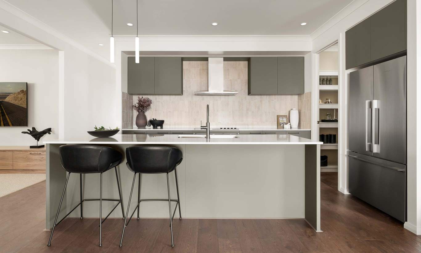 Riviera Encore Kitchen HomeWorld Oran Park One storey home design riviera encore kitchen oran park