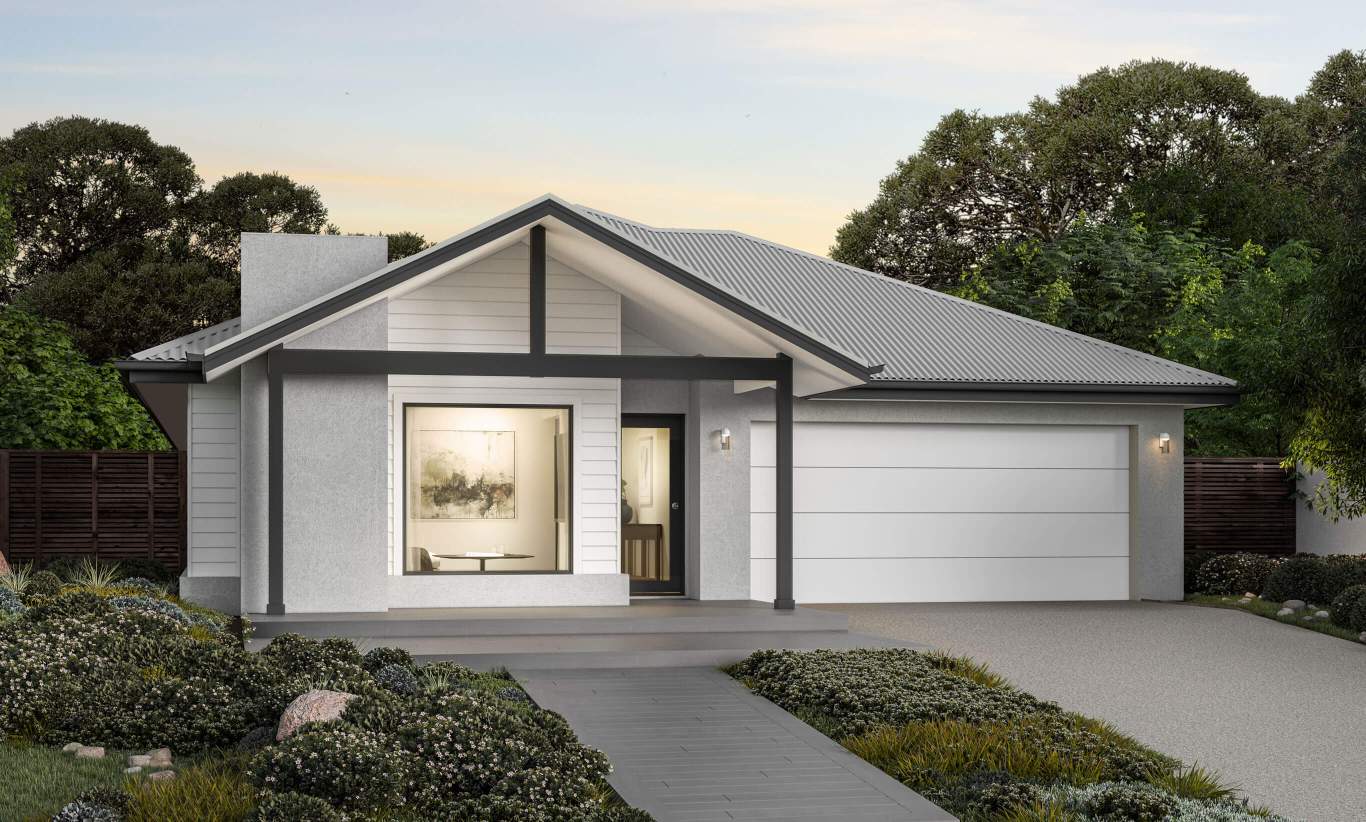 Riviera - Cayman Facade single story home design riviera cayman facade