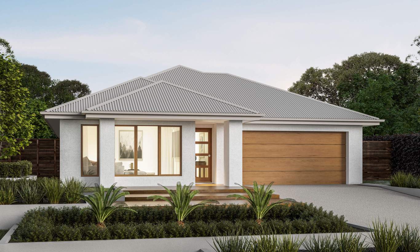 Riviera - Harriet Facade single storey house design riviera harriet facade