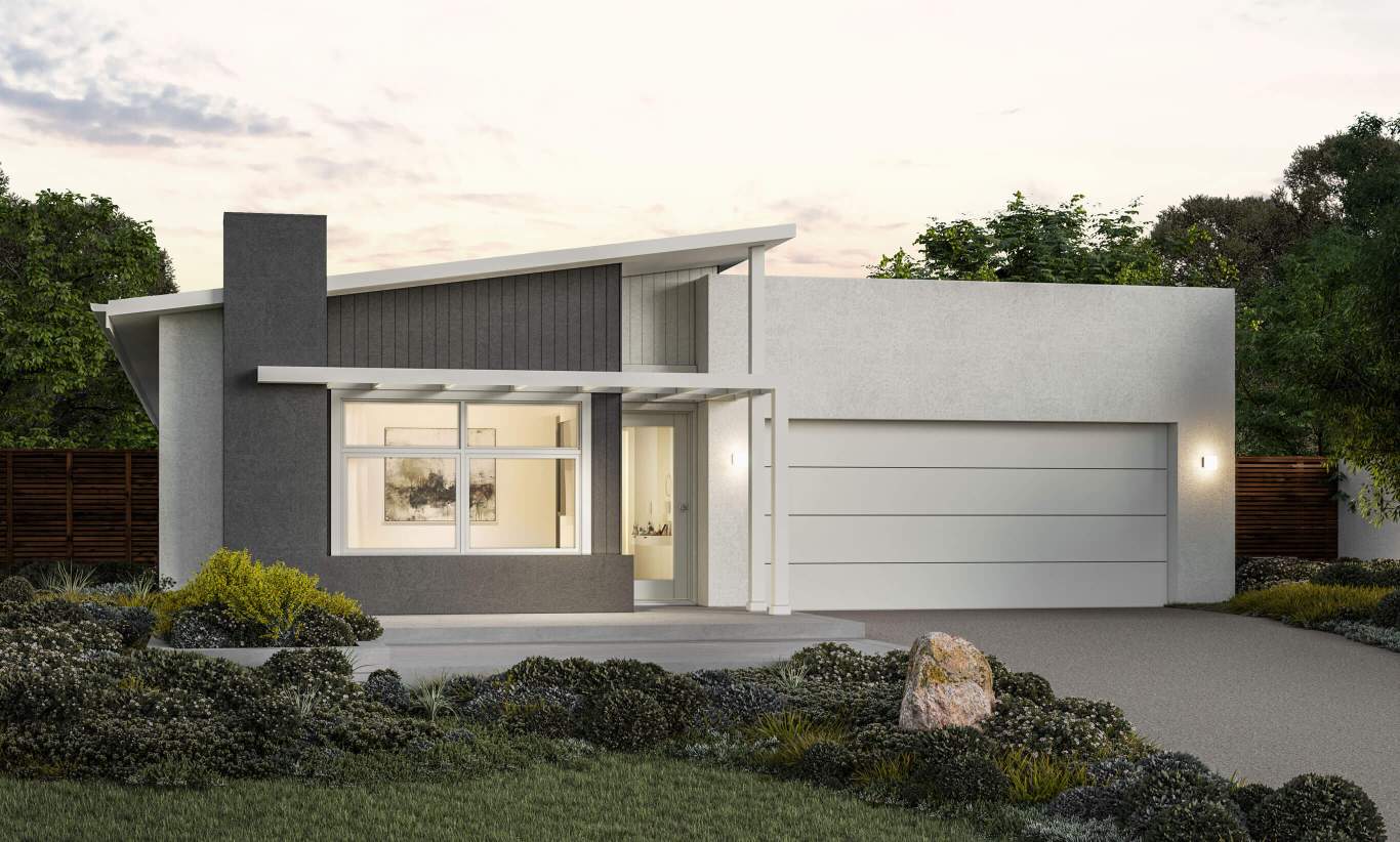 one storey home design riviera pacific facade