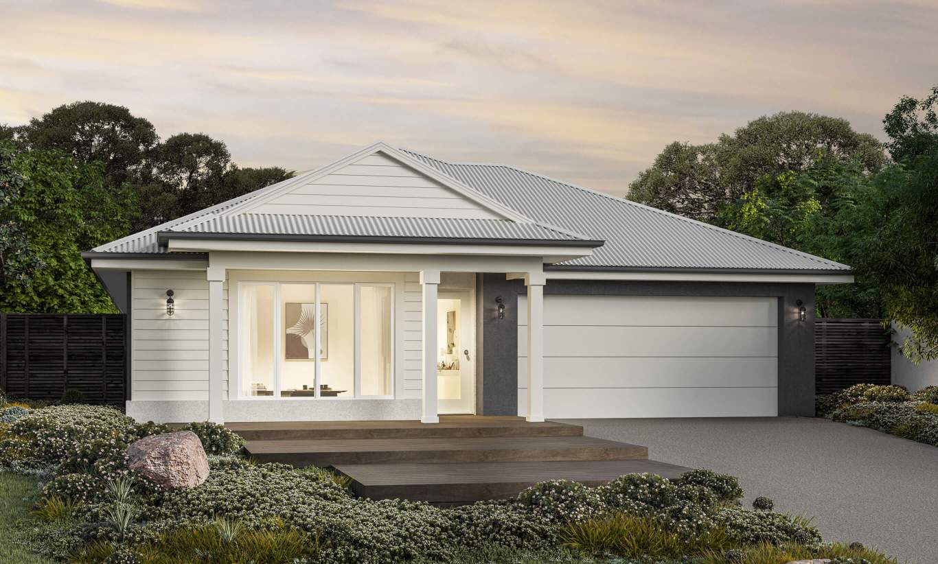 Riviera - Sanctuary Facade one level home design riviera sanctuary facade