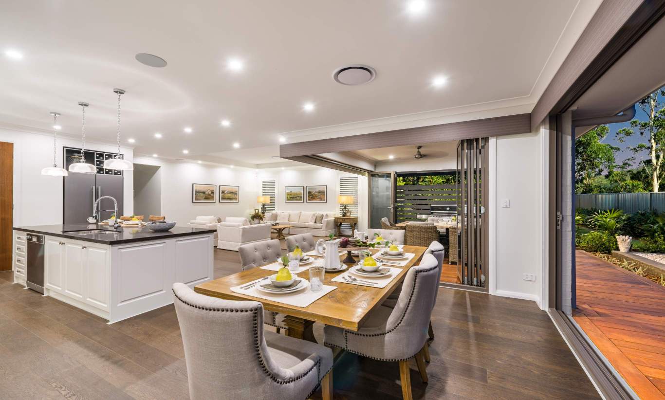 Dining & Kitchen, San Marino Display Home, Calderwood - McDonald Jones