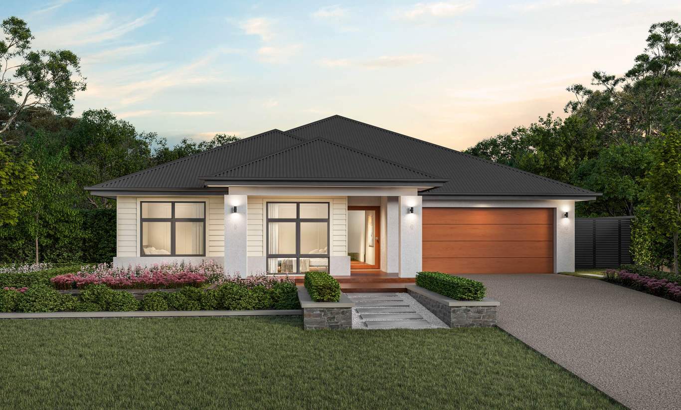 Cascade single storey home design san marino cascade facade