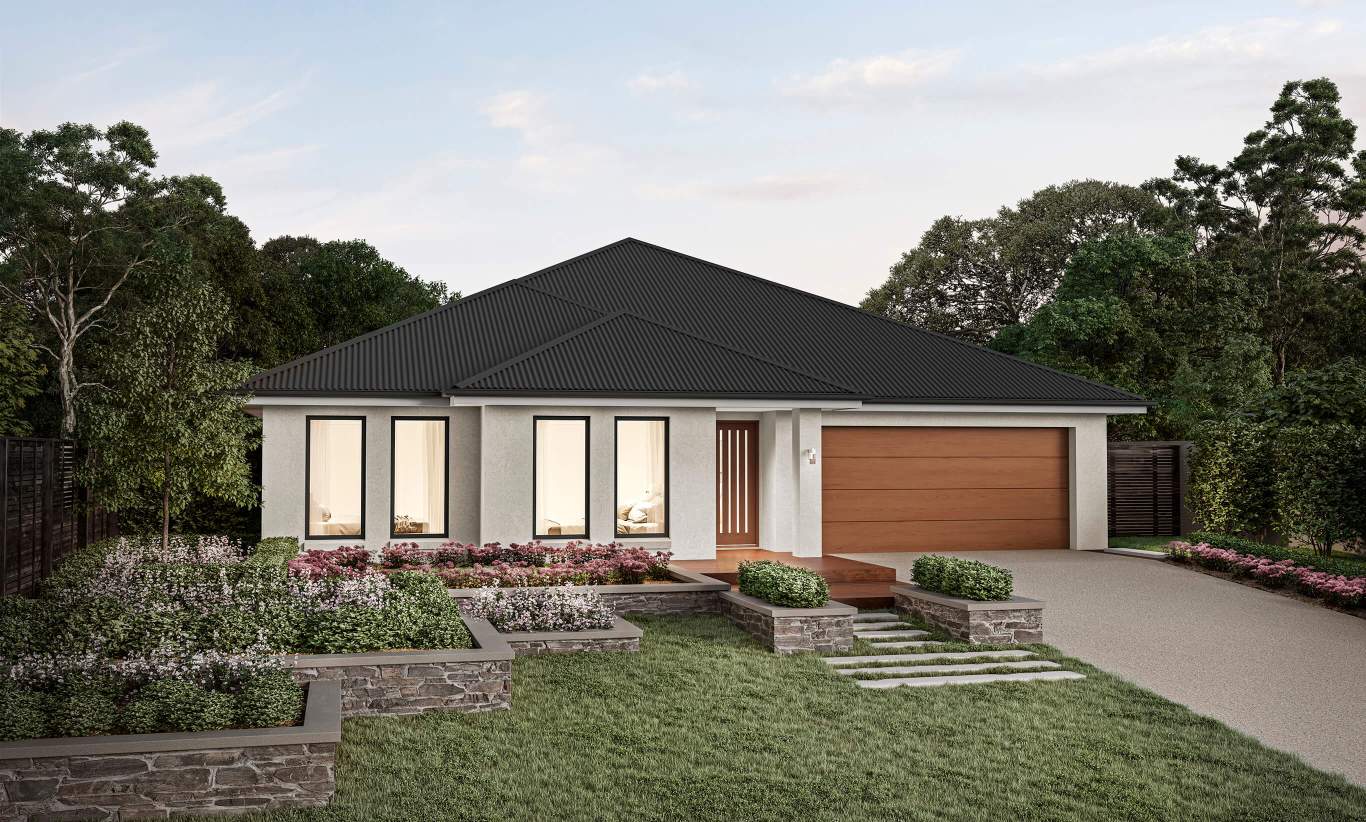 single storey home design santa monica classic facade