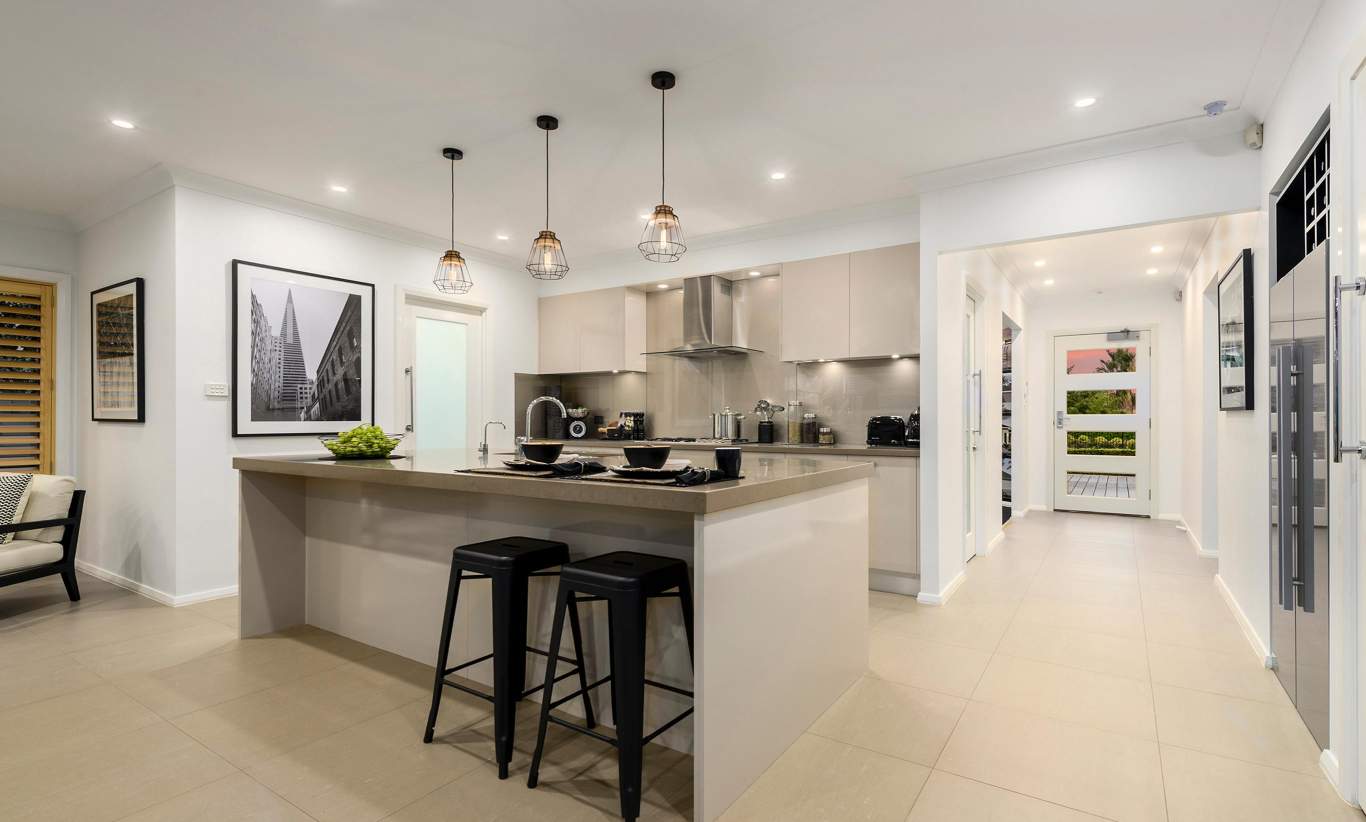 Kitchen, Santorini Display Home, Homeworld 5, Kellyville - McDonald Jones