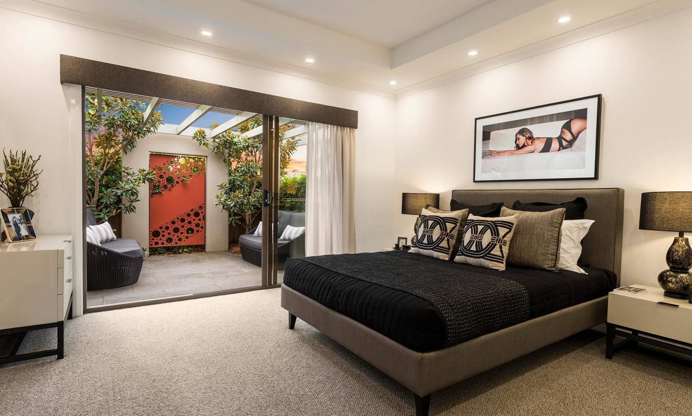 Master Bedroom, Santorini Display Home, Homeworld 5, Kellyville - McDonald Jones