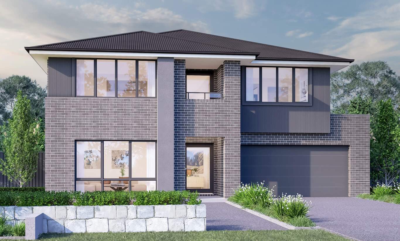 Saxonvale 42 - Osprey Facade two storey home design saxonvale 42 osprey