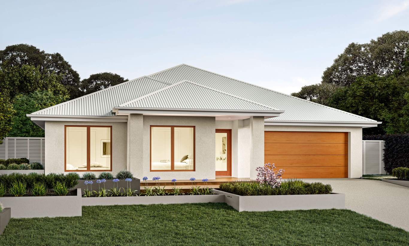 Seaside Executive - Aston Facade single storey home design seaside executive aston facade