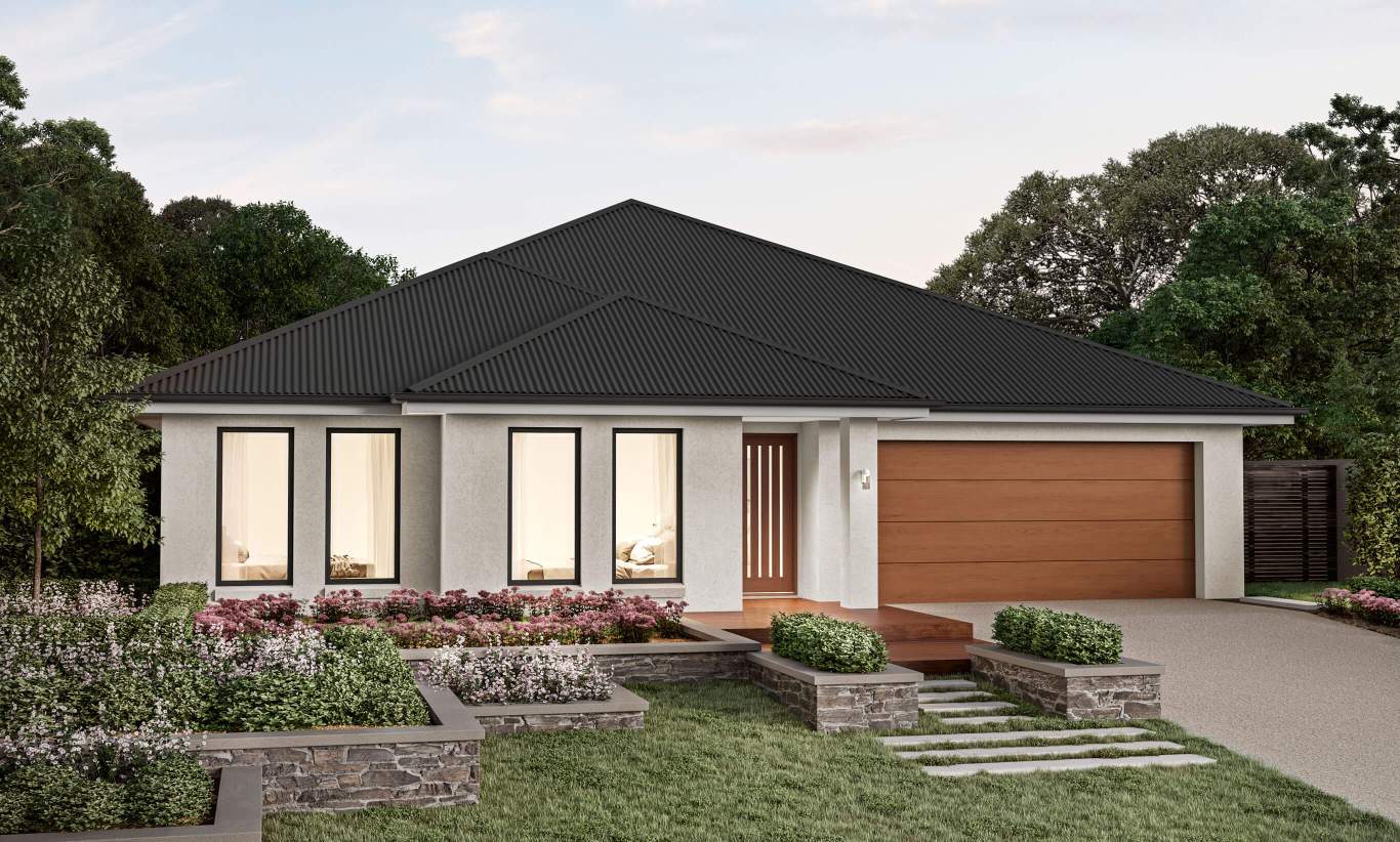 Seaside Executive - Classic Facade single storey house design Seaside Executive classic facade