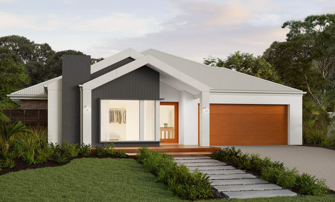 St.Tropez - Scandi Facade single story home design st.tropez scandi facade