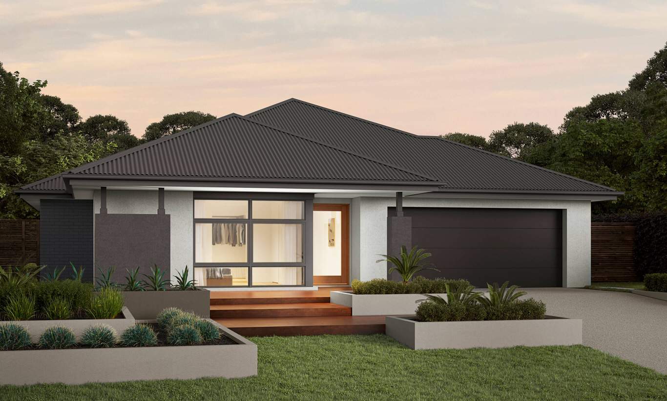 St.Tropez - Scandi Facade single storey home design st.tropez tempo facade