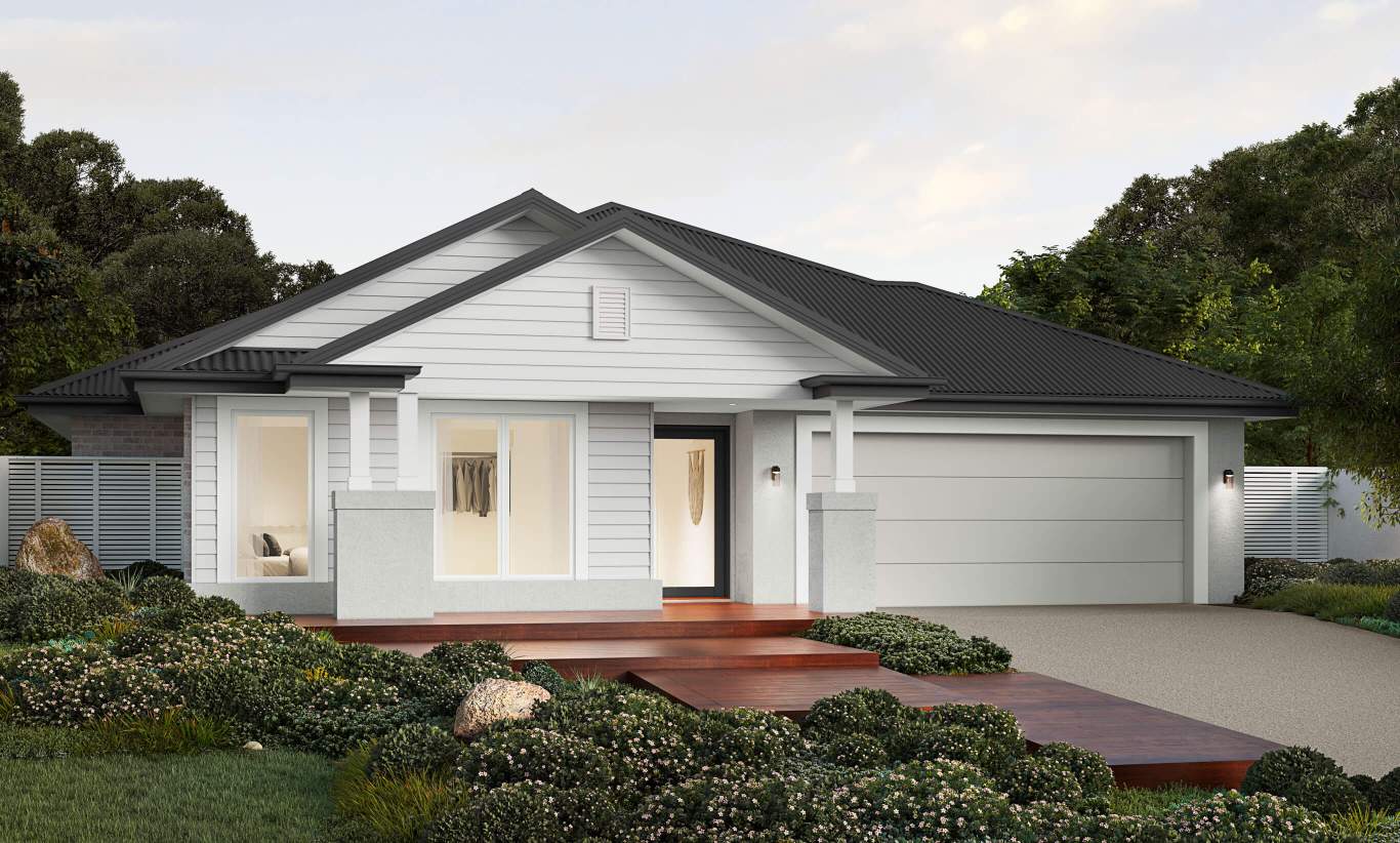 Whitehaven Facade single storey home design st.tropez whitehaven facade