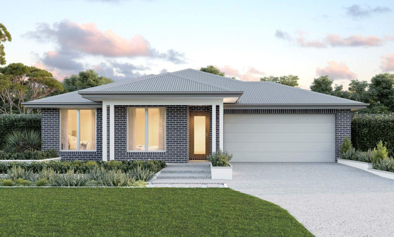 single storey home design toledo highland facade everyday