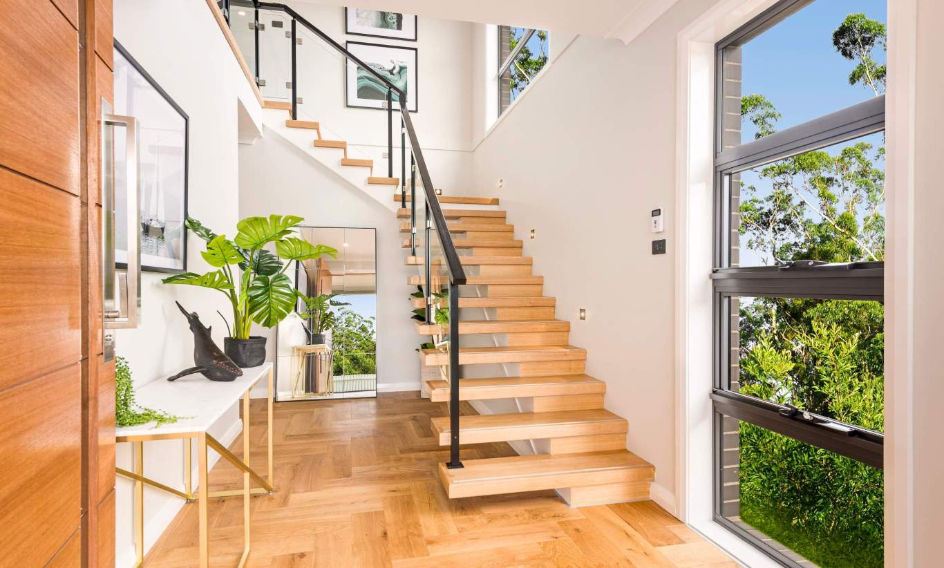 Entry & Stairs - Tulloch25 Entry & Stairs - Tulloch25 - Narrow Block Home - McDonald Jones