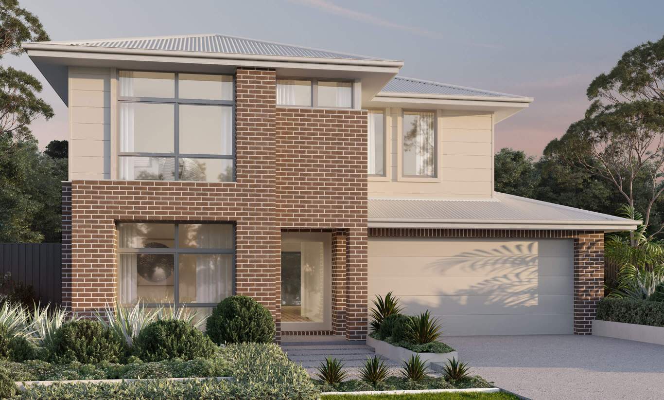 two storey home design valiente estell facade