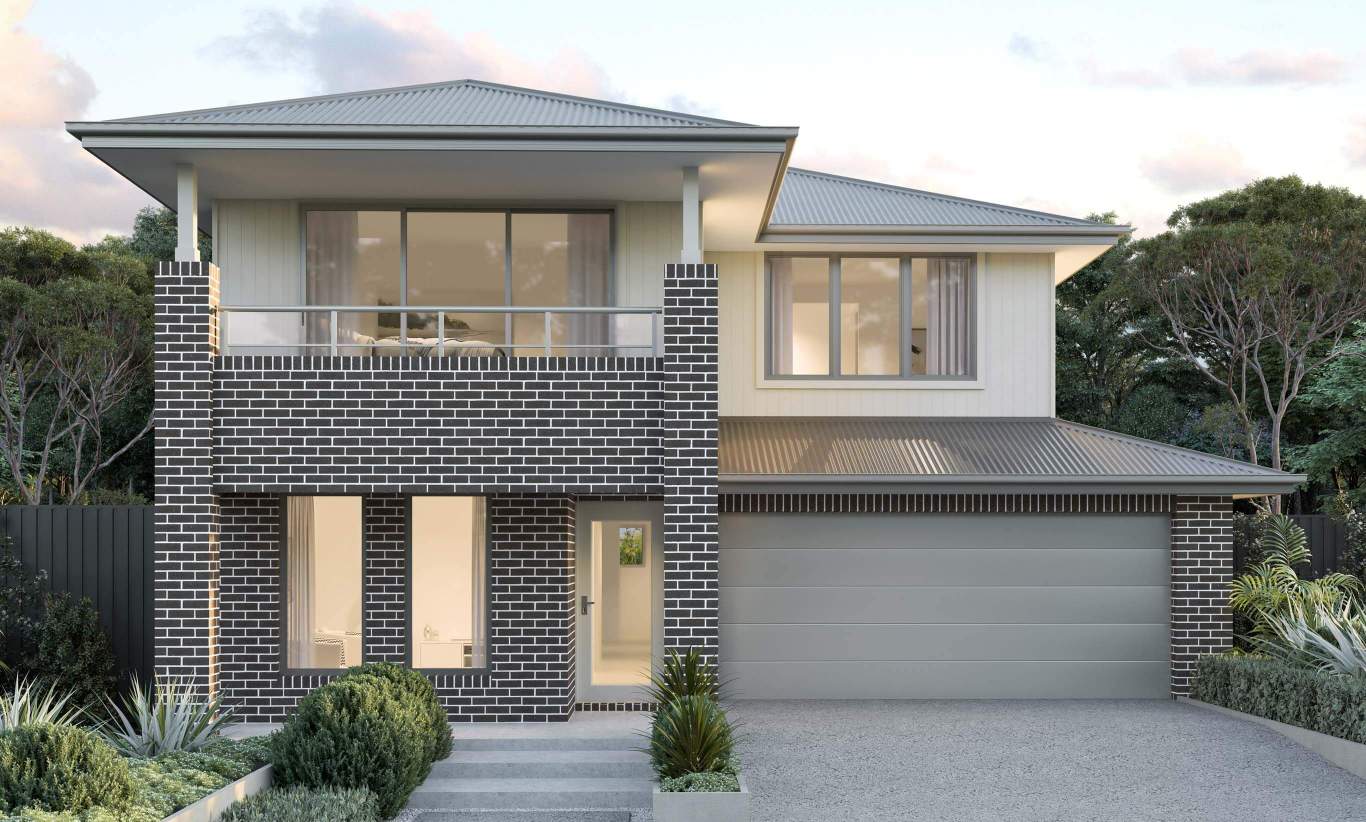 two storey home design valiente wilderness facade