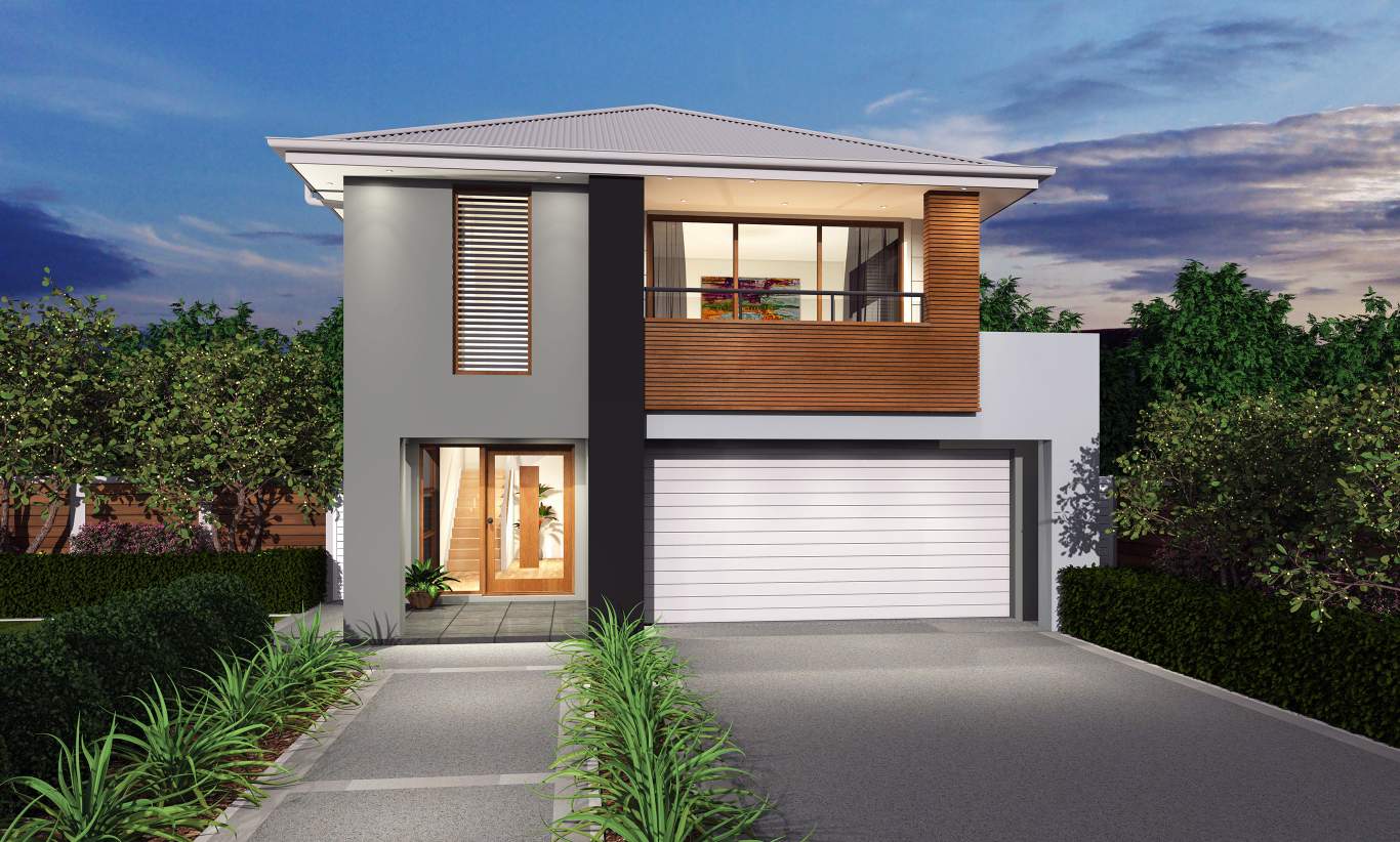 Waverley Facade - Tulloch 31 Waverley Facade - Tulloch 31 - Narrow Block Home - McDonald Jones