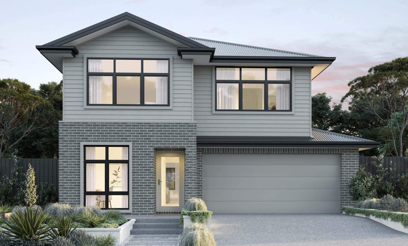 two storey home design everyday winton beachside facade