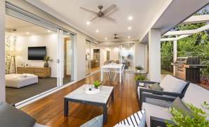 Alfresco area, Portsea one Display Home, Wallis Creek, by McDonald Jones