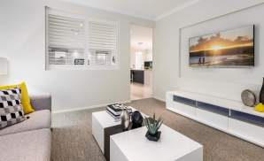 Home Theatre, Santorini Display Home, Shell Cove - McDonald Jones