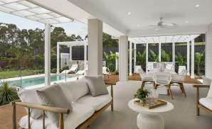 single storey home design alfresco at sovereign hills nsw ibiza two