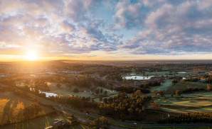 Lakeside - Gledswood Hills house and land estate aerial