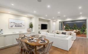 Dining, Living, Kitchen - Miami Display, Homeworld Leppington - McDonald Jones