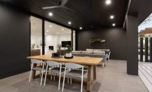single storey home design alfresco dining on display at hereford hill 