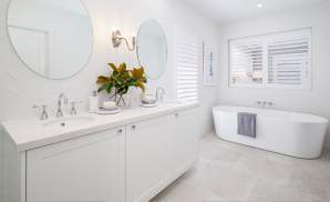 Beauitful Master Ensuite in McDonald Jones Hamptons styled Panorama 39 at Waterford Living