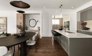 Riviera Encore Kitchen and Dining Room HomeWorld Oran Park One storey home design riviera encore kitchen and dining room oran park