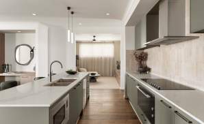 Riviera Encore Kitchen Theatre HomeWorld Oran Park One storey home design riviera encore kitchen theatre oran park