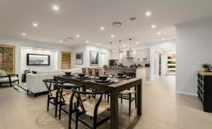 Dining room, Santorini Display Home, Homeworld 5, Kellyville - McDonald Jones