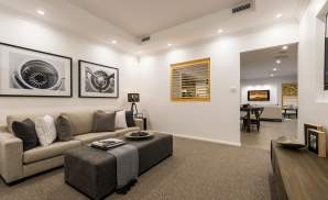 Home Theatre, Santorini Display Home, Homeworld 5, Kellyville - McDonald Jones