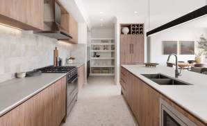 single storey home design st.tropez encore kitchen pantry at menangle park