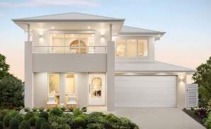 two storey home design valiente three wilderness facade at menangle park
