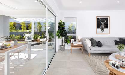 Huntlee Lucia Scandinavian Home Design Living Room and Alfresco
