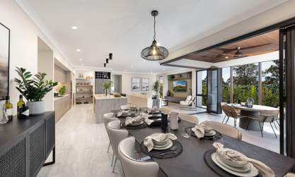 seaview organic modern home design dining