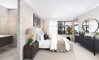 seaview organic modern home design bedroom
