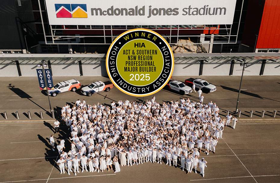 HIA Professional Major Builder 2025 ACT/Southern NSW Housing and Kitchen & Bathroom Awards