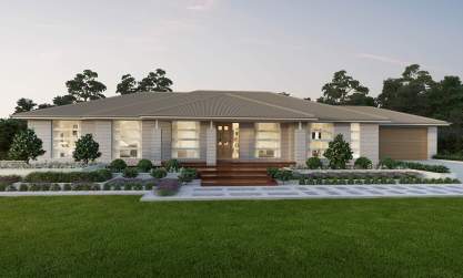 architectural new home designs evora one storey waratah facade