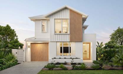 two storey home design oran park aria 28 one byron facade