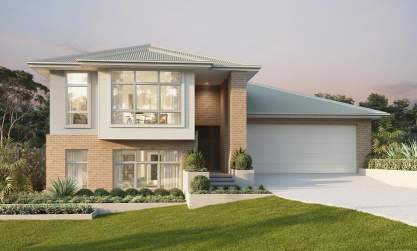architectural new home design available in NSW and ACT Hamersely Contemporary Facade 