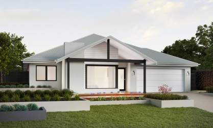 single storey home design retreat cayman facade