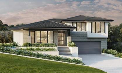 architectural new home designs stirling split level grande facade