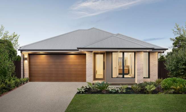 Architectual home design rivieria harriet facade homeworld oran park